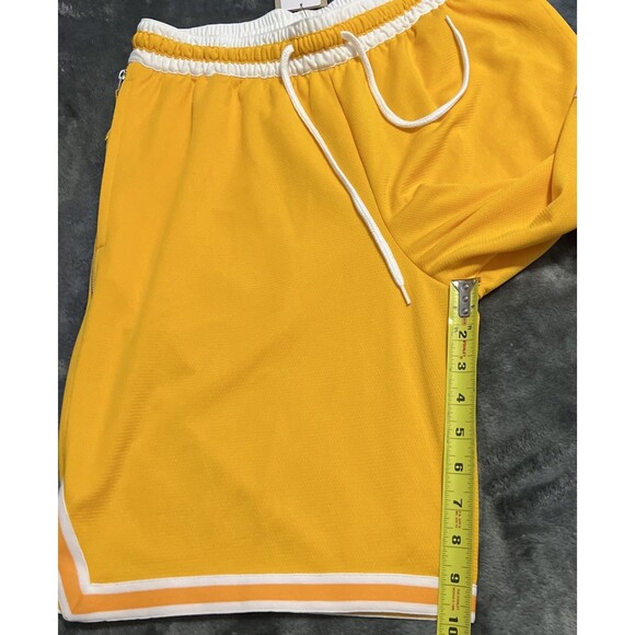 Medium Nike Men's Dri-FIT DNA 3.0 Basketball Shorts DH7160-739 Yellow White - Picture 6 of 9